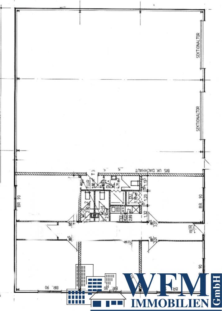 Gewerbegrundstück (3.140m2) im Autobahnkreuz A19 und A20, bebaut mit Lagerhalle nebst Verwaltung